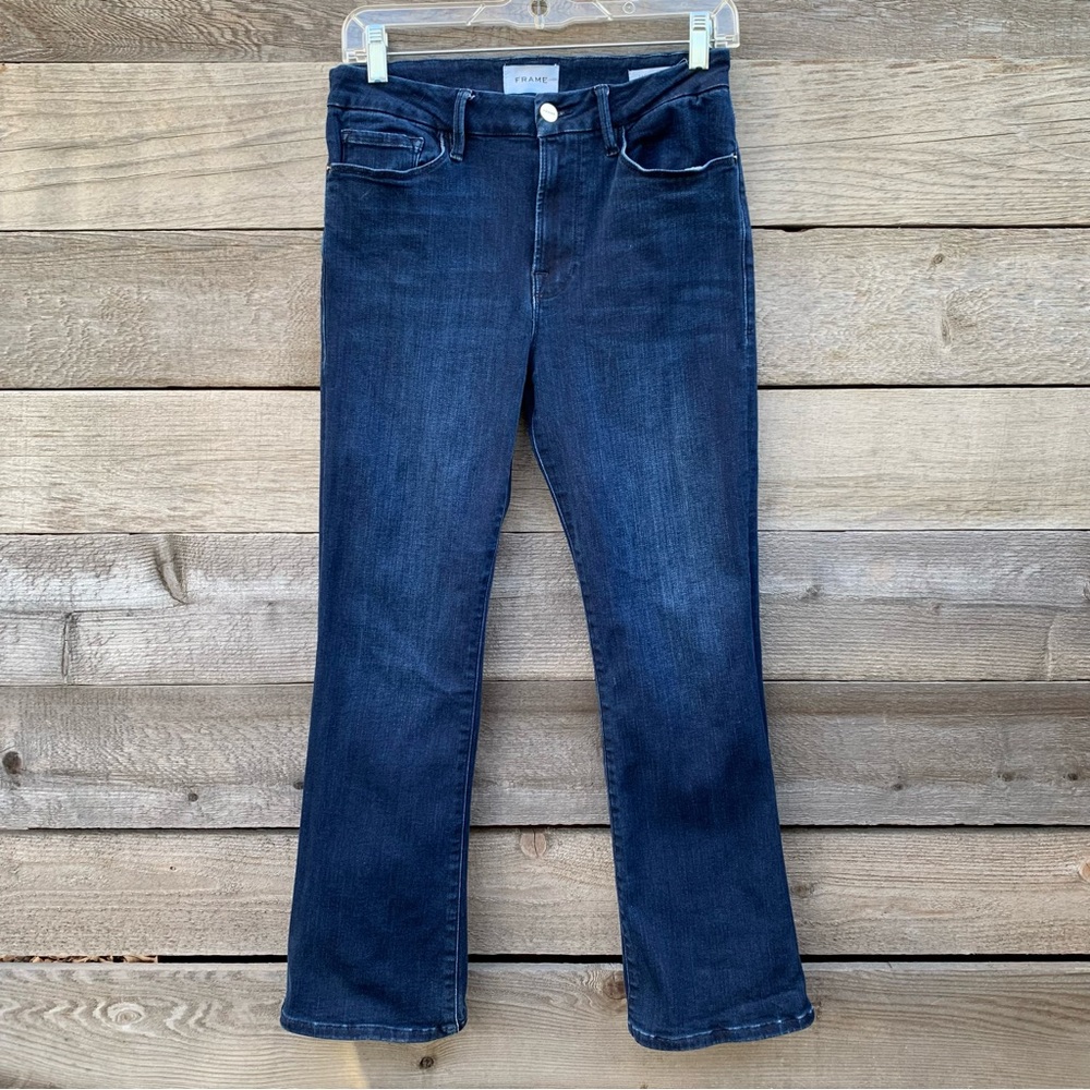 Frame Denim Dark Blue Ankle & Cropped Jeans